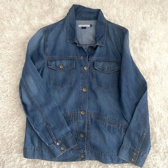 Three Denim Size Large Women's Jackets - SZ L - Picture 4 of 6